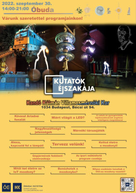 Kutatók éjszakája program Óbuda