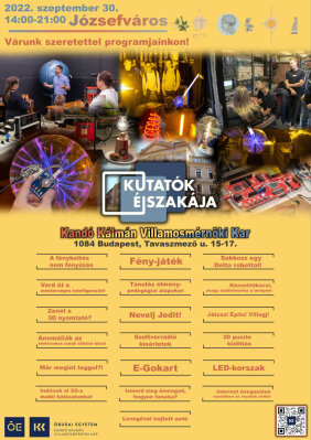 Kutatók éjszakája program Józsefváros