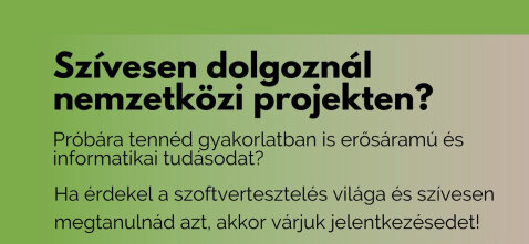 Állláslehetőség diákoknak