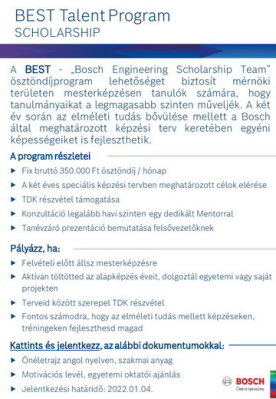 BEST - Bosch Engineering Scholarship Team
