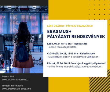 Erasmus+ pályázati rendezvények
