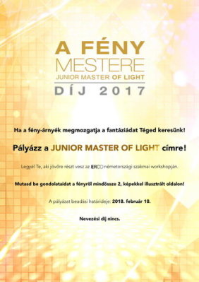 Junior Master of Light pályázat
