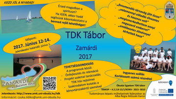 Alba Regia TDK Tábor Zamárdi 2017. június 12-14.
