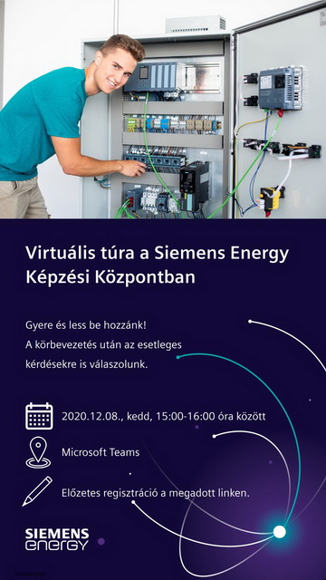 Virtuális túra a Siemens Energy Képzési Központban